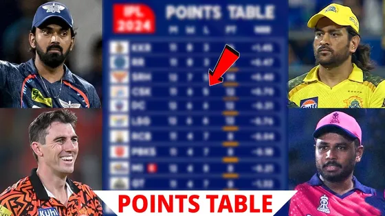 IPL 2024 POINTS TABLE- SRH IN TOP 4, हारा LSG, MI ELIMINATE