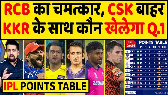 IPL POINTS TABLE 2024: RCB ने CSK को हराकर किया बड़ा उलटफेर,इन 4 टीमो ने प्लेऑफ के लिए किया क्वालीफाई