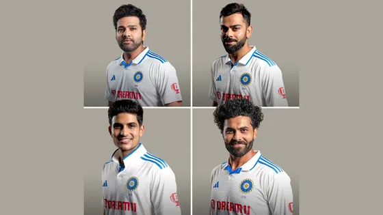 Team India's Headshot: A Glimpse into the New Test Jersey ahead of Test Series against West Indies