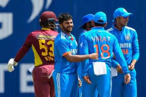 India vs West Indies 1st ODI Match Highlights: India won the match by 5 wickets