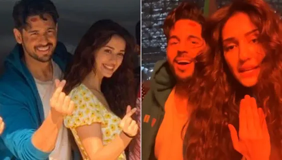 Disha Patani and Sidharth Malhotra goofy video from Yodha set is fun