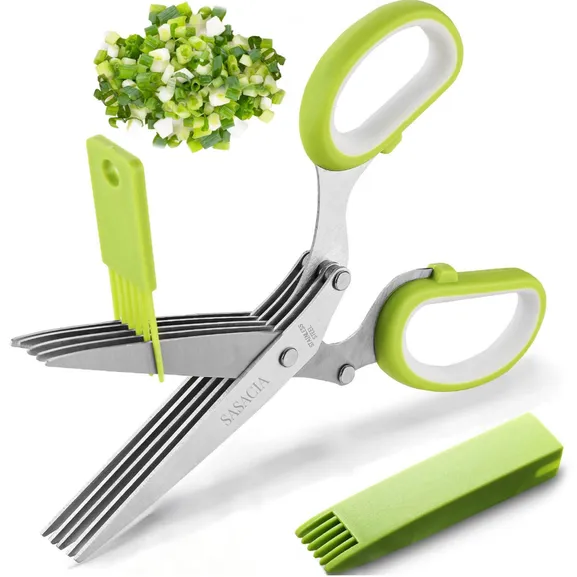 SASACIA LINBAYS Herb Scissors Set with 5 Multi Stainless Steel Blades :  Amazon.in: Home & Kitchen