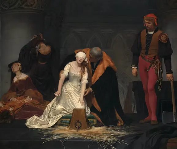 The Execution of Lady Jane Grey by Paul Delaroche. Bequeathed by the Second Lord Cheylesmore, 1902