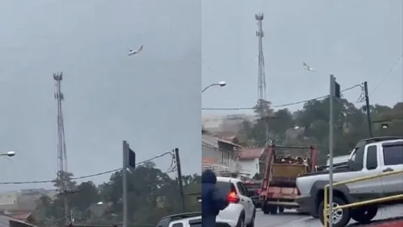 The local firefighters corps confirmed that the plane fell in the city of Vinhedo.