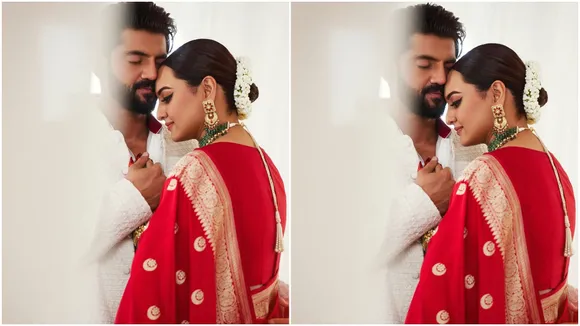 Sonakshi Sinha Wedding Photos kissing Zaheer says it was like universe came together for two people in love