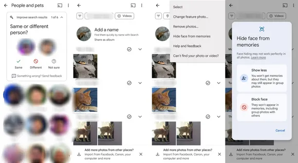Here's how to quickly block or remove certain faces from appearing in your Google Photos Memories.