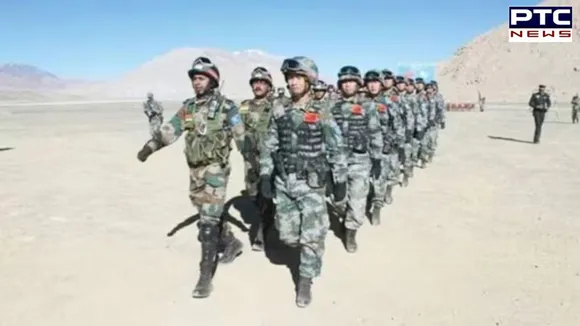 Indian Army and PLA troops in Ladakh sector..jpg