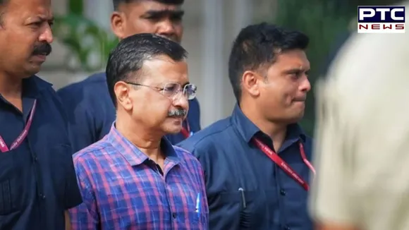 Delhi Chief Minister Arvind Kejriwal leaves Rouse Avenue Court after appearing in a liquor case, in New Delhi, India, on Thursday, March 28, 2024.jpg