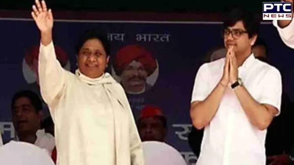 Mayawati announces nephew Akash Anand as political successor in party gathering