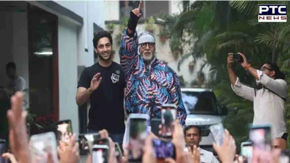 Amitabh Bachchan's Jalsa 'Meet-and-Greet' enlivened by grandson Agastya's surprise appearance | Check Video