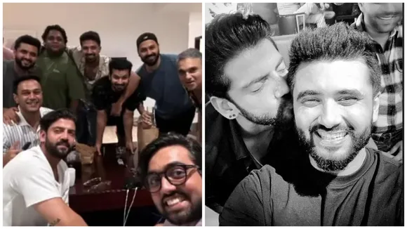 Zaheer Iqbal with his friends.