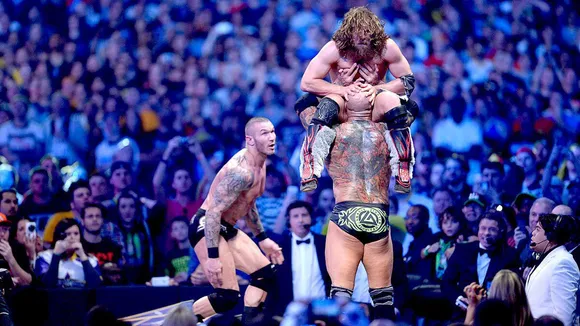 Daniel Bryan vs. Batista vs. Randy Orton (Source: WWE)