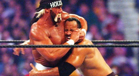 The Rock vs Huld Hogan (Source: WWE)