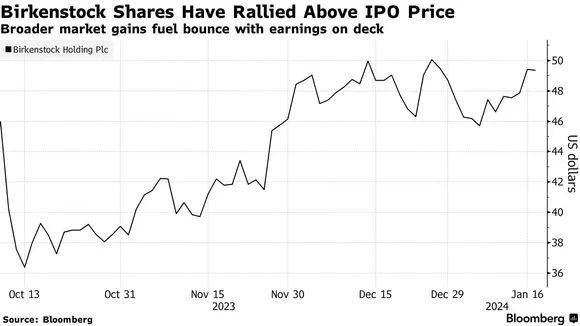 Birkenstock sales stock price