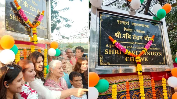 Raveena Tandon Unveils Shree Ravi Tandon Memorial Chowk