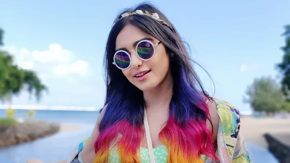 Adah Sharma Chameleon-like Style & Colorful Blouse