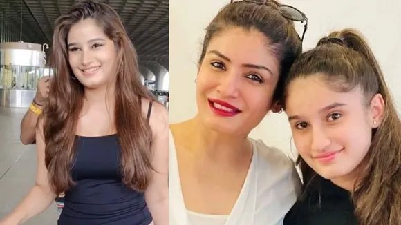 Raveena Tandon की बेटी Rasha Thadani से एयरपोर्ट पर पैपराजी ने मांगी मिठाई