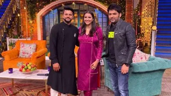 Suresh Raina & Wife Priyanka Chaudhary on The Set Of The Kapil Sharma Show