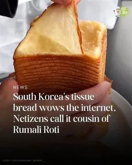 South Korea's Viral Squid Tissue Bread Leaves Internet Amused, Draws Comparisons to Indian Rumali Roti