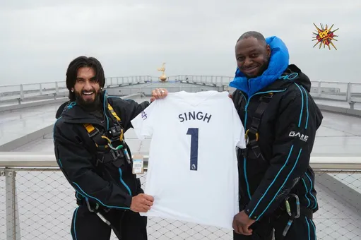 Ranveer acknowledged as Number 1 by football icon Ledley King!