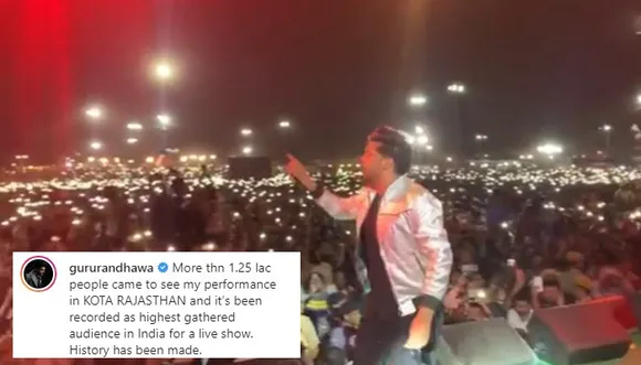 Guru Randhawa Creates History! Records Maximum Audience For Live Show In India With 1.25 Lakh People