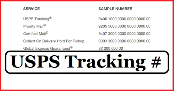 How to find a USPS tracking number?