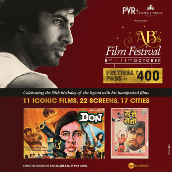 PVR CINEMAS AND FILM HERITAGE FOUNDATION COME TOGETHER TO CELEBRATE THE 80TH BIRTHDAY OF THE LEGENDARY ACTOR AMITABH BACHCHAN