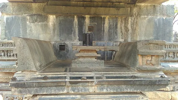 Shiva lingam at the Warangal Fort