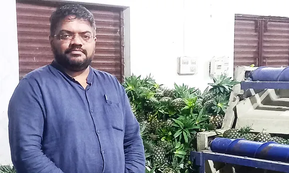 Adwait Kulkarni at his food processing plant in Kumarghat, Tripura