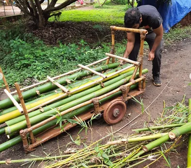 transporting bamboo