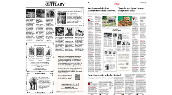 The Hindu Group brings up a new campaign on World Wildlife Conservation Day