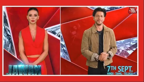 Aaj Tak's AI anchor Sana interacts with Shah Rukh Khan ahead of Jawan release