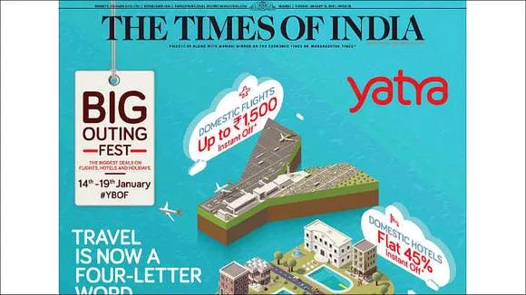 Yatra appears to target OOTD-FOMO-NSFW generation with this ad...