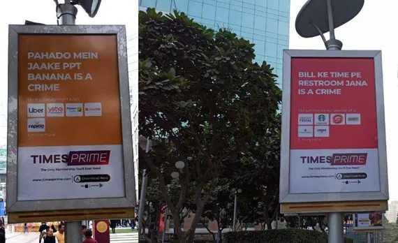 Times Prime launches a unique outdoor campaign at Cyber Hub!