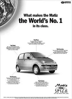 What makes the Matiz the World's No. 1 in its class.