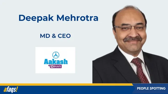 Byju's Aakash appoints Deepak Mehrotra as MD & CEO