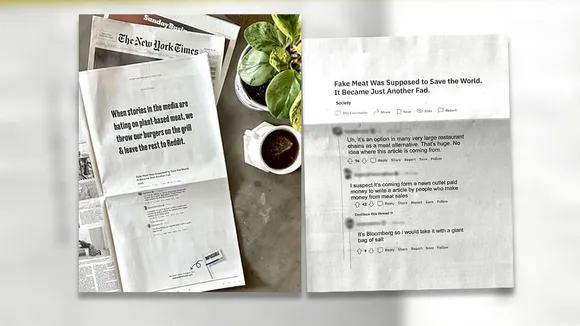 Plant-based meat co. Impossible Foods counters Bloomberg report with ad in NYT