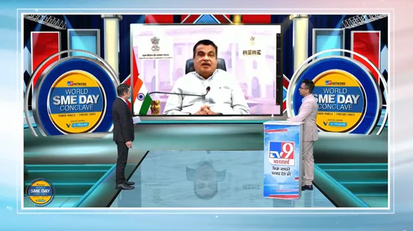 Gadkari talks jobs at TV9 Network World SME Day Conclave