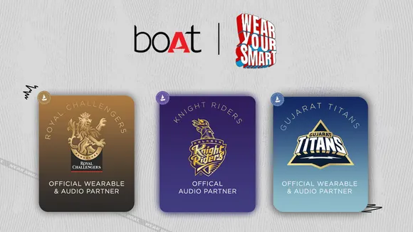 boAt to be the Official Audio and Wearable Partner for three IPL teams