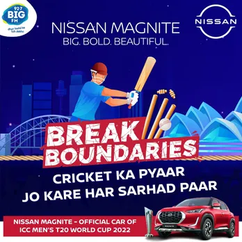 BIG FM partners with Nissan to break boundaries during T20 World Cup 2022