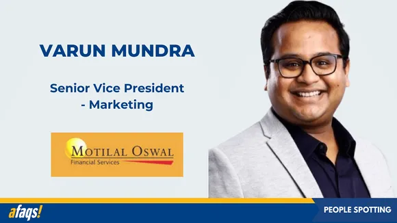 Motilal Oswal Financial Services promotes Varun Mundra to senior VP of marketing