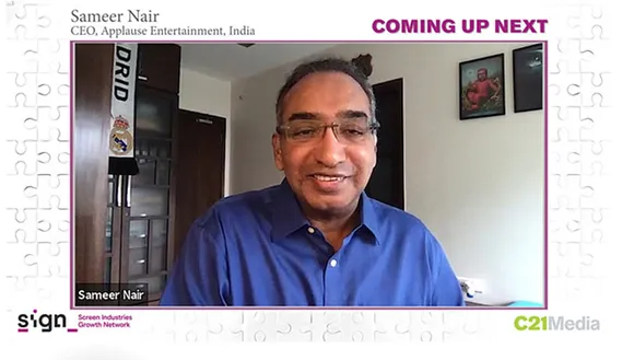 Sameer Nair featured in a new perspectives series “Coming up Next” Coproduced by C21Media and SIGN 