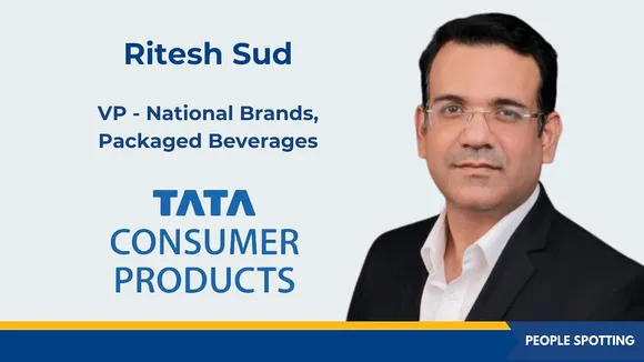 Ritesh Sud becomes the vice president- national brands, packaged beverages at Tata Consumer Products