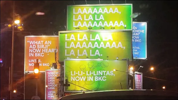 Lintas leverages outdoor ads with copy from older ads to announce shift in office address