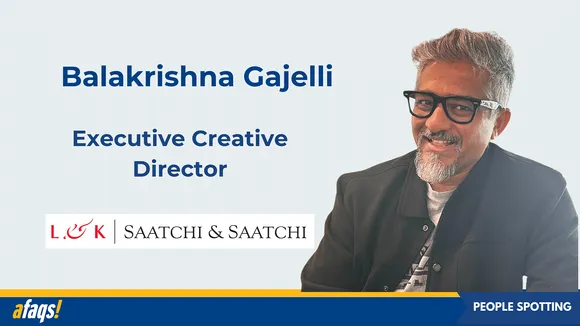 L&K Saatchi & Saatchi appoints Balakrishna Gajelli as executive creative director