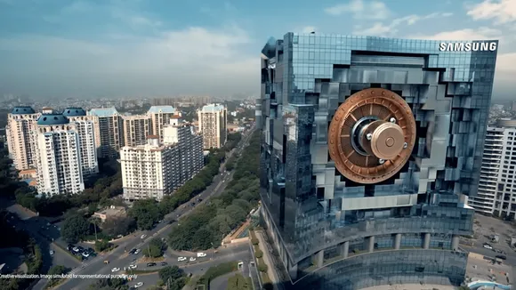 Samsung India turns its headquarters into a larger-than-life vault in its latest ad