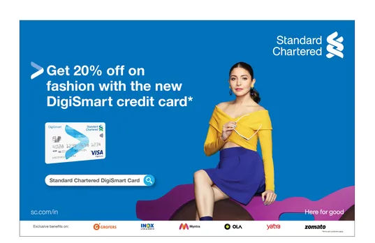 Anushka Sharma enjoys the Smart Digital #LiveOnline lifestyle with Standard Chartered Bank’s New Digismart Credit card