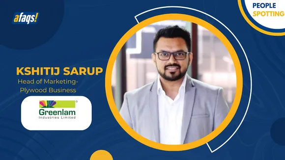 Kshitij Sarup joins Greenlam Industries as Head of Marketing - Plywood Business