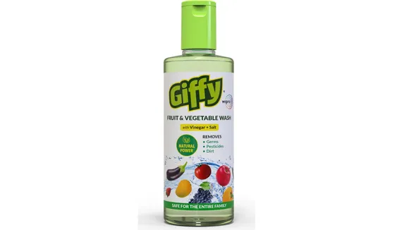 Wipro out with Giffy, a fruit & vegetable wash 