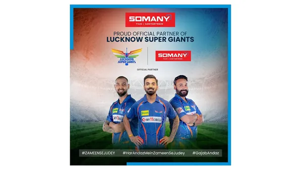 Somany Ceramics becomes the Official Partner of Lucknow Super Giants